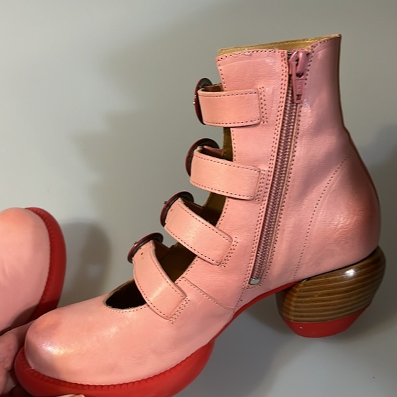 John Fluevog Shoes - Fluevog Huysman Roma Boots in Pink